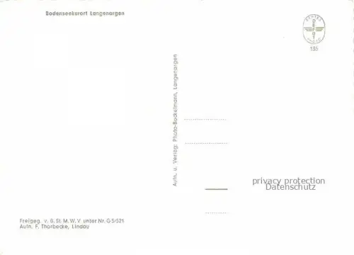 AK / Ansichtskarte Langenargen Bodensee Fliegeraufnahme