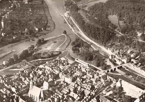 AK / Ansichtskarte Hann. Muenden Zusammenfluss von Werra und Fulda Fliegeraufnahme