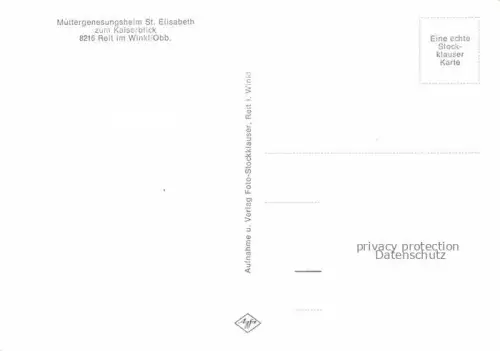 AK / Ansichtskarte Reit im Winkl Traunstein Bayern Muettergenesungsheim St Elisabeth zum Kaiserblick Panorama