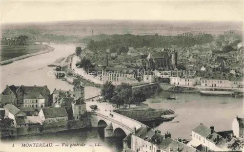 AK / Ansichtskarte Montereau -Fault-Yonne PROVINS 77 Seine-et-Marne Vue générale