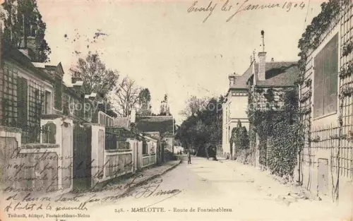 AK / Ansichtskarte Marlotte Bourron-Marlotte Fontainebleau 77 Seine-et-Marne Route de Fontainebleau
