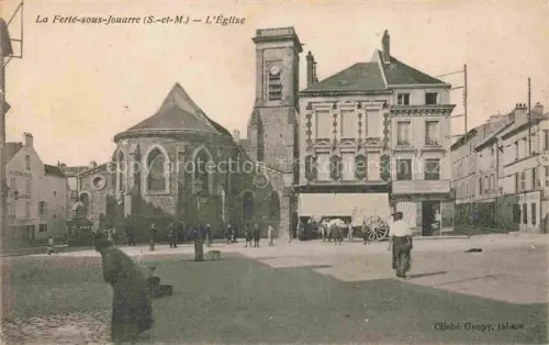 AK / Ansichtskarte La Ferte-sous-Jouarre Meaux 77 Seine-et-Marne Place Eglise