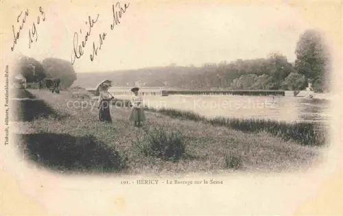 AK / Ansichtskarte Hericy-sur-Seine Fontainebleau 77 Seine-et-Marne Le barrage sur la Seine