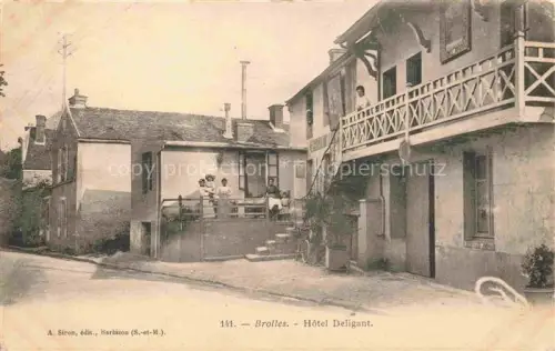 AK / Ansichtskarte Brolles Bois-le-Roi Fontainebleau 77 Seine-et-Marne Hôtel Deligant