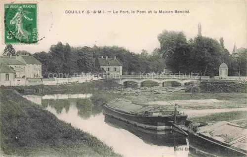AK / Ansichtskarte Couilly-Pont-aux-Dames MEAUX 77 Seine-et-Marne Le port le pont et la Maison Benoist