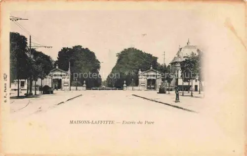 AK / Ansichtskarte Maisons-Laffitte Saint-Germain-en-Laye 78 Yvelines Entrée du parc