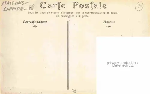 AK / Ansichtskarte Maisons-Laffitte Saint-Germain-en-Laye 78 Yvelines Entrée du parc Automobile