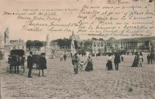 AK / Ansichtskarte VERSAILLES 78 La cour du Château de Versailles