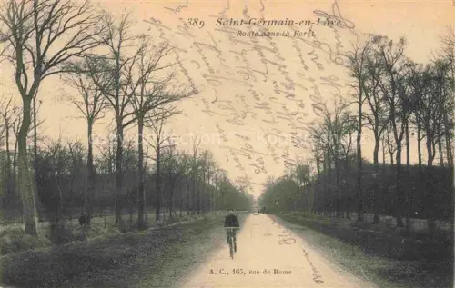 AK / Ansichtskarte Saint-Germain-en-Laye 78 Yvelines Route dans la forêt