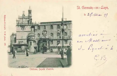AK / Ansichtskarte Saint-Germain-en-Laye 78 Yvelines Château facade d'entrée