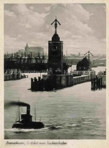 AK / Ansichtskarte BREMERHAVEN Fischereihafen