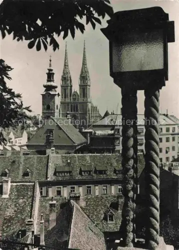 AK / Ansichtskarte ZAGREB Agram Croatia Pogled sa Strosmajerova setalista