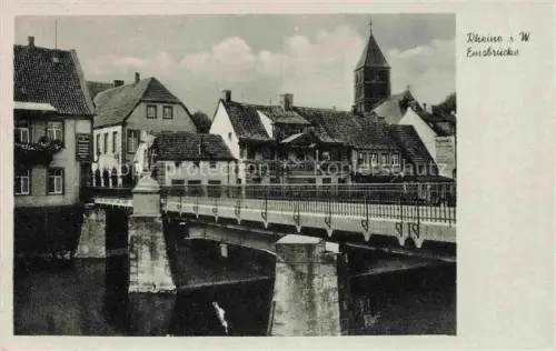 AK / Ansichtskarte RHEINE WESTFALEN Emsbruecke
