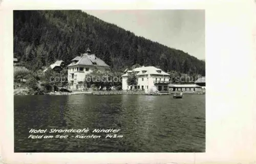 AK / Ansichtskarte Feld am See Villach Kaernten AT Hotel Strandcafe Nindler