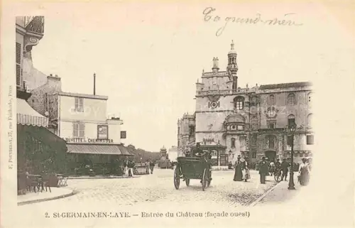 AK / Ansichtskarte ST-GERMAIN-EN-LAYE 78 Yvelines Entrée du château facade ouest