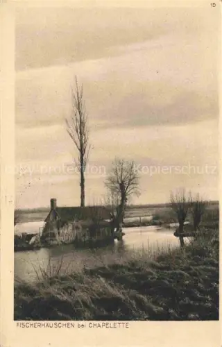 AK / Ansichtskarte Chapelette Peronne 80 Somme Fischerhaeuschen Serie Der Krieg 1914/15 in Postkarten Ostpreussenhilfe
