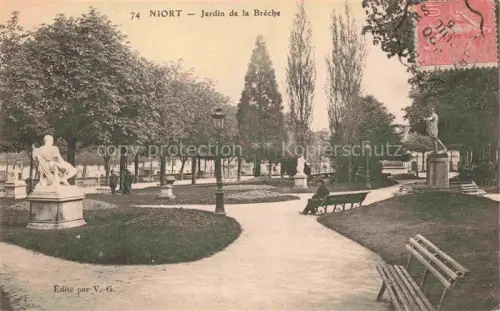 AK / Ansichtskarte NIORT 79 Deux-Sevres Jardin de la Brêche des monuments