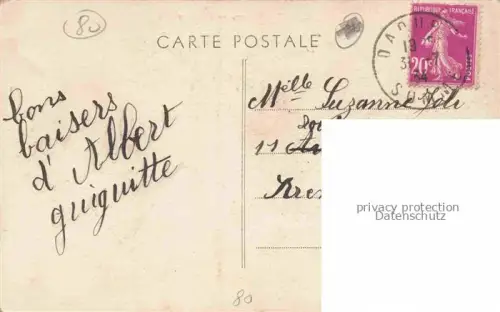 AK / Ansichtskarte ALBERT  Peronne 80 Somme Jardin public