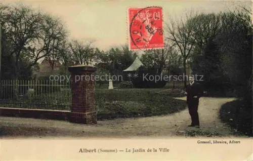 AK / Ansichtskarte ALBERT  Peronne 80 Somme Le jardin de la ville