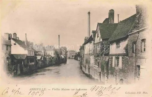 AK / Ansichtskarte ABBEVILLE 80 Somme Vieilles maisons sur la Somme
