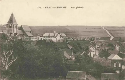 AK / Ansichtskarte Bray-sur-Somme PERONNE 80 Somme Vue générale