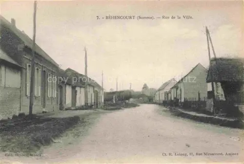 AK / Ansichtskarte Behencourt AMIENS 80 Somme Rue de la ville