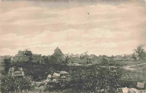 AK / Ansichtskarte Andechy Montdidier 80 Somme Zerschossene Ortschaft Ruines Grande Guerre Truemmer 1. Weltkrieg