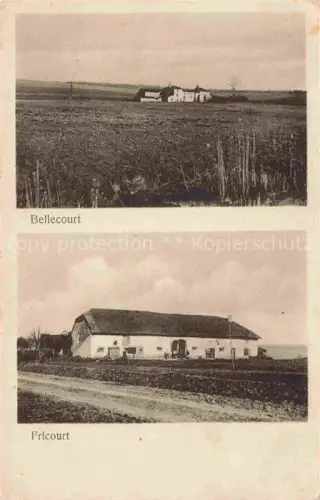 AK / Ansichtskarte Bellecourt Fricourt Peronne 80 Somme Bauernhoefe