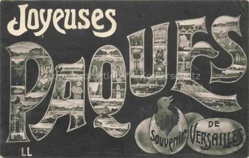 AK / Ansichtskarte VERSAILLES 78 Joyeuses Payques Souvenir de la ville