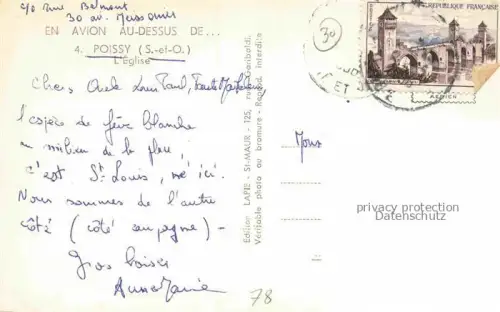 AK / Ansichtskarte Poissy Saint-Germain-en-Laye 78 Yvelines Eglise vue aérienne