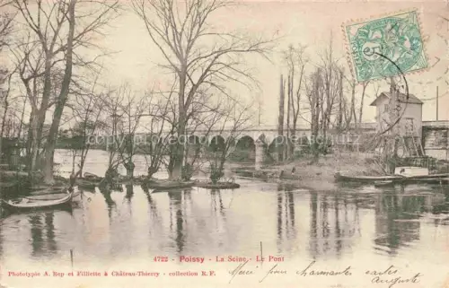AK / Ansichtskarte Poissy Saint-Germain-en-Laye 78 Yvelines La Seine et le pont