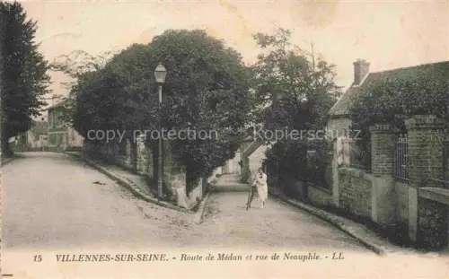 AK / Ansichtskarte Villennes-sur-Seine Saint-Germain-en-Laye 78 Yvelines Route de Médan et Rue de Neauphle