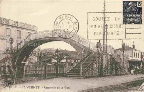 AK / Ansichtskarte Le Vesinet Saint-Germain-en-Laye 78 Yvelines Passerelle de la Gare