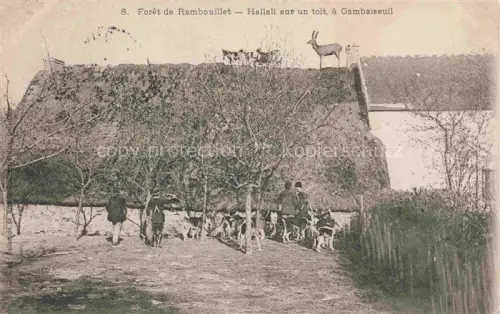 AK / Ansichtskarte Gambaiseuil Hallali sur un toit Forêt de Rambouillet