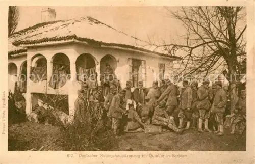 AK / Ansichtskarte Serbien Serbija WK1 Deutsche Gebirgshaubitzen