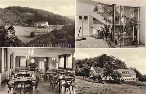 AK / Ansichtskarte Wiblingwerde Nachrodt-Wiblingwerde NRW Jugend und Freizeitheim Auf dem Ahorn Panorama Gastraum Treppenaufgang