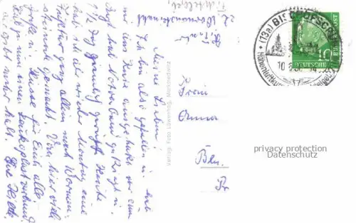 AK / Ansichtskarte Oberwarmensteinach Fichtelgebirge Bayern Kirche Panorama