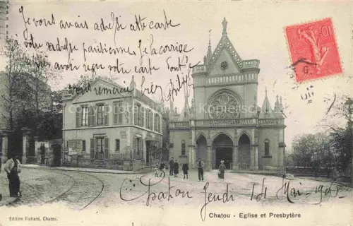 AK / Ansichtskarte Chatou Saint-Germain-en-Laye 78 Yvelines Eglise et le Presbytère