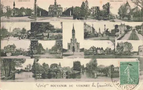AK / Ansichtskarte Le Vesinet Saint-Germain-en-Laye 78 Yvelines Souvenir de la ville vues d'ensemble