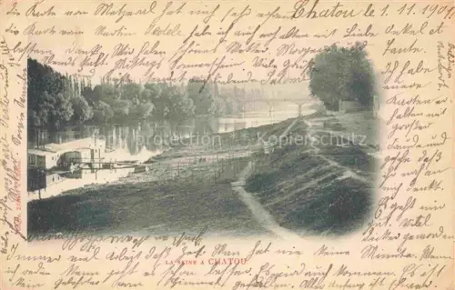 AK / Ansichtskarte Chatou Saint-Germain-en-Laye 78 Yvelines Aux bords de la Seine