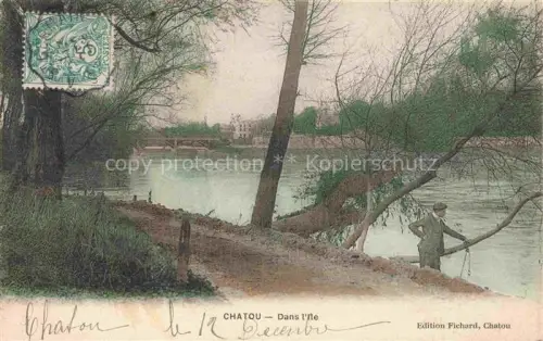AK / Ansichtskarte Chatou Saint-Germain-en-Laye 78 Yvelines Dans l'île aux bords de la Seine