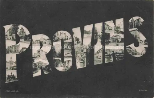 AK / Ansichtskarte Provins 77 Seine-et-Marne Vues d'ensemble Schriftzug