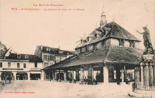 AK / Ansichtskarte Montrejeau Saint-Gaudens 31 Haute-Garonne La Statue St Jean la Halle 
