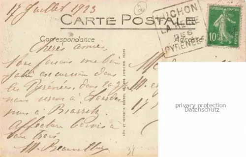 AK / Ansichtskarte LUCHON Bagneres-de-Luchon 31 Haute-Garonne Les Alles d'Etigny 