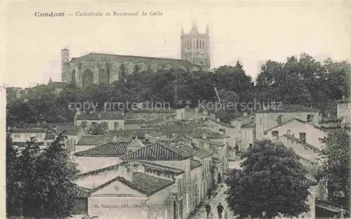 AK / Ansichtskarte CONDOM -en-Armagnac 32 Gers Cathedrale Boulevard de Gelle 
