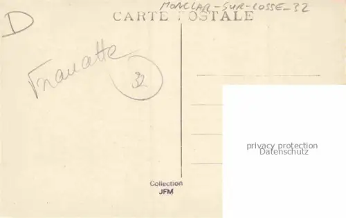 AK / Ansichtskarte Monclar-sur-Losse Mirande 32 Gers Chateau de Moncla Scholss