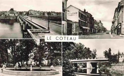 AK / Ansichtskarte Le Coteau ROANNE 42 Loire Pont sur la Loire Avenue de la Liberation Parc Becaud Pont du Rhin