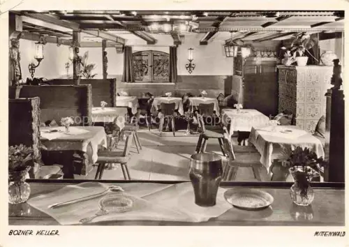 AK / Ansichtskarte MITTENWALD Bayern Bozner Keller Weinstuben