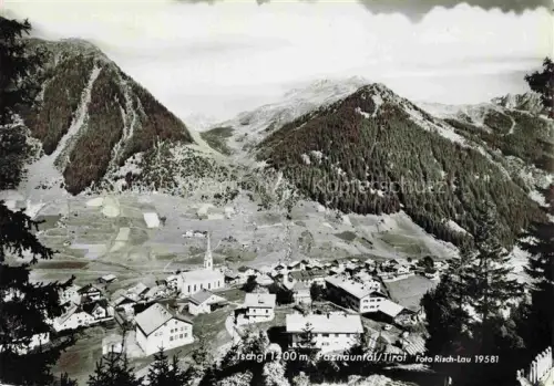 AK / Ansichtskarte Paznauntal Tirol AT Fliegeraufnahme