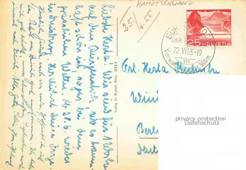 AK / Ansichtskarte Hametschwand Buergenstock Vierwaldstaettersee NW Fliegeraufnahme mit Luzernblick